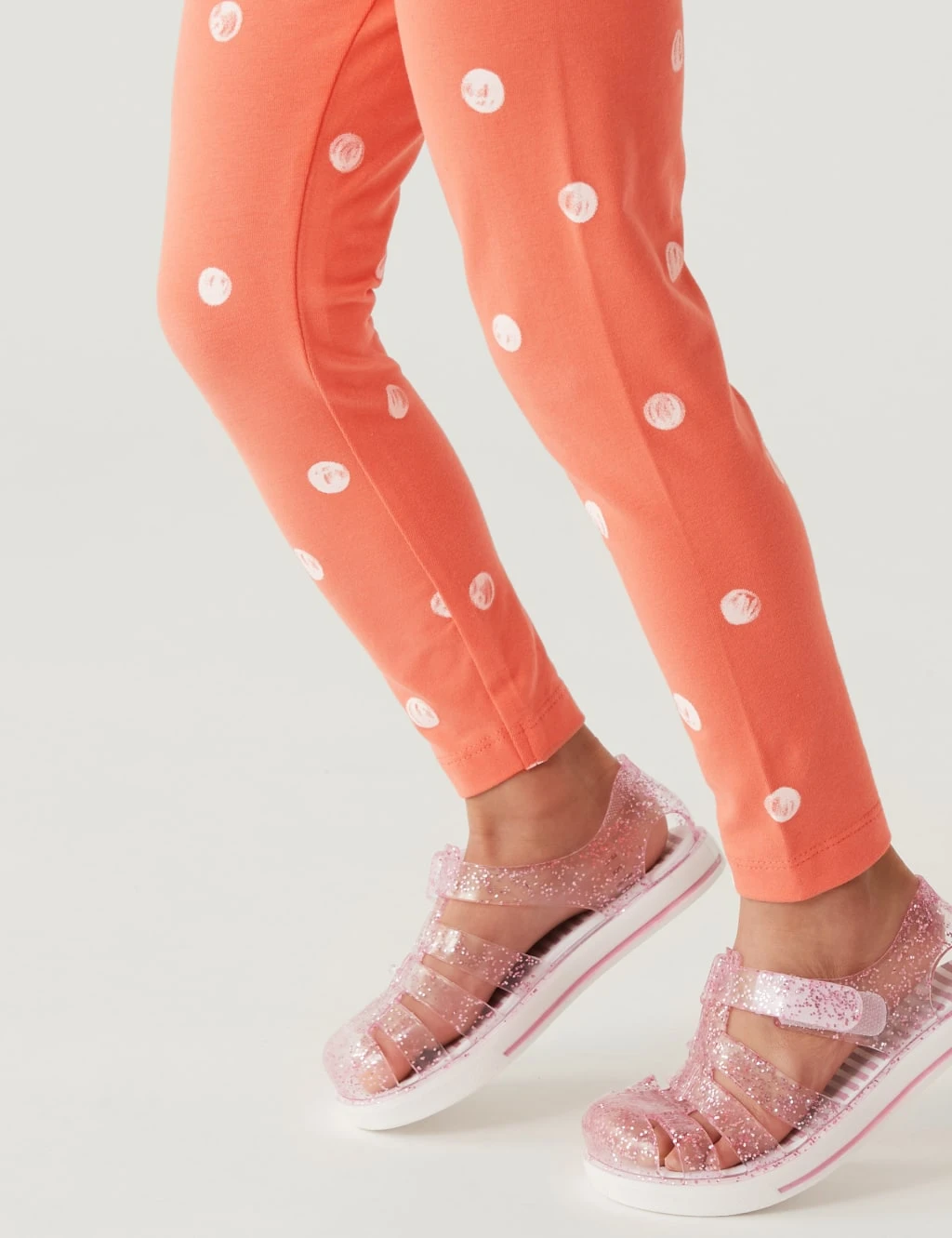 Cotton Rich Spotted Leggings (2-8 Yrs) 3 Cotton Rich Spotted Leggings (2-8 Yrs) - Image 3