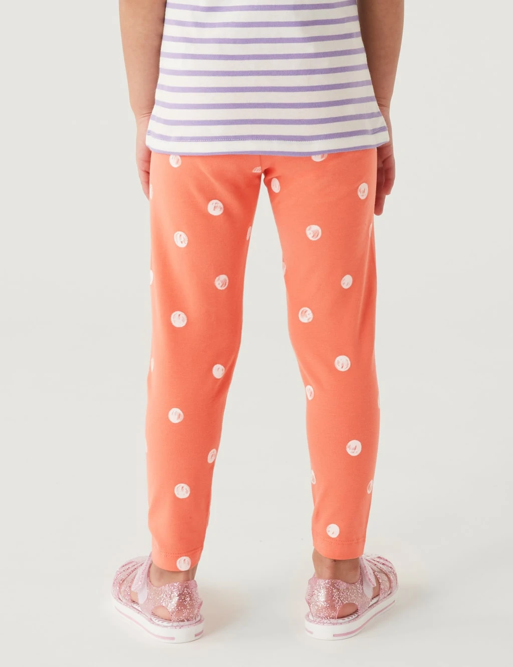 Cotton Rich Spotted Leggings (2-8 Yrs) 5 Cotton Rich Spotted Leggings (2-8 Yrs) - Image 5