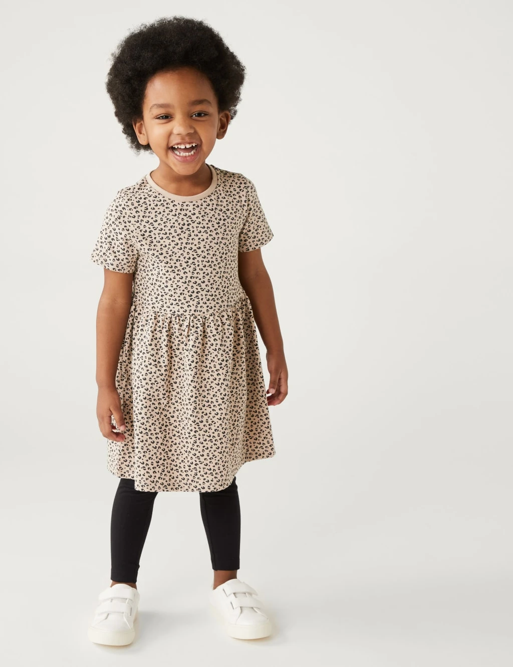 Cotton Rich Animal Print Dress (2-7 Yrs) 1 Cotton Rich Animal Print Dress (2-7 Yrs)