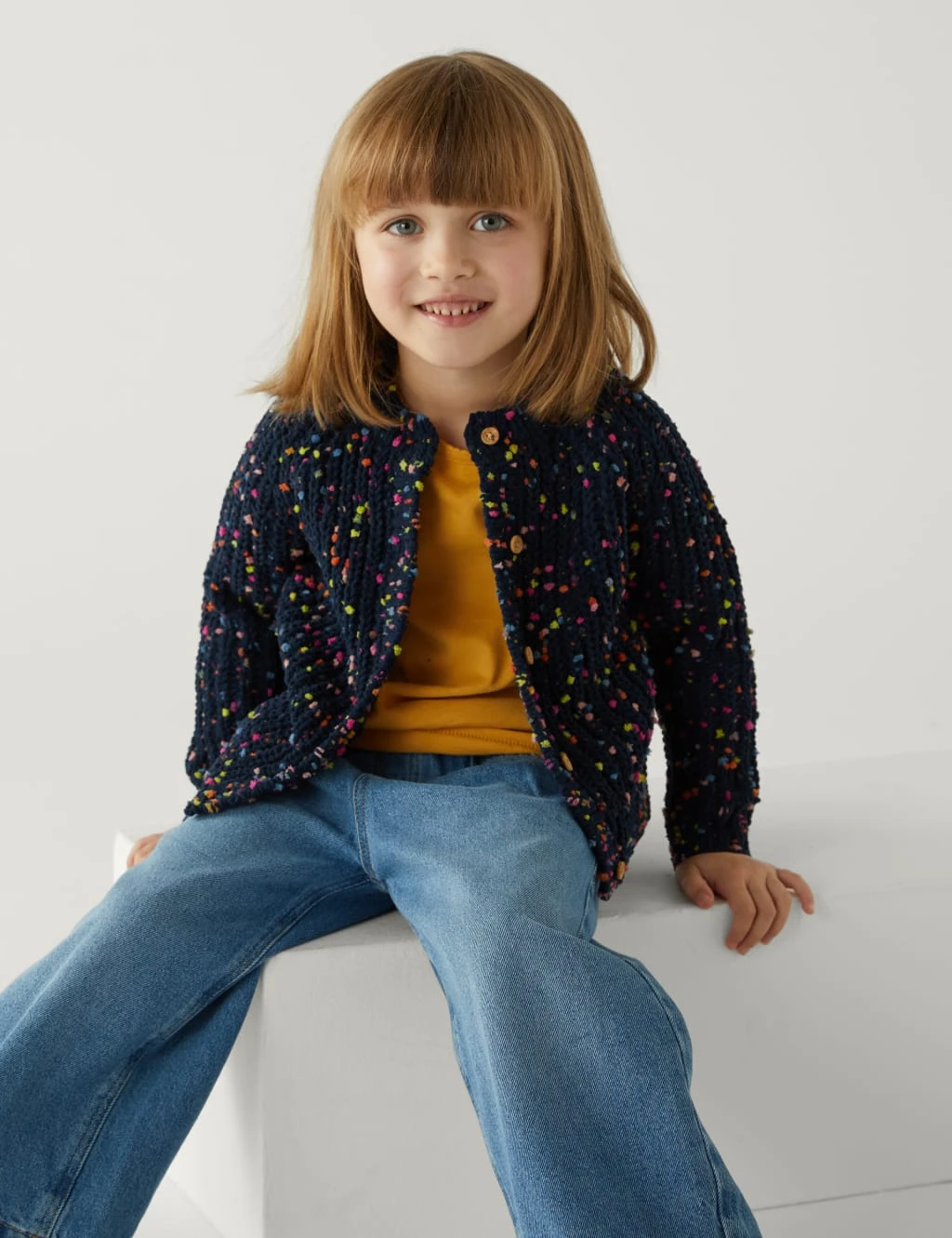 Chunky Knitted Cardigan (2-8 Yrs) 1 Chunky Knitted Cardigan (2-8 Yrs)