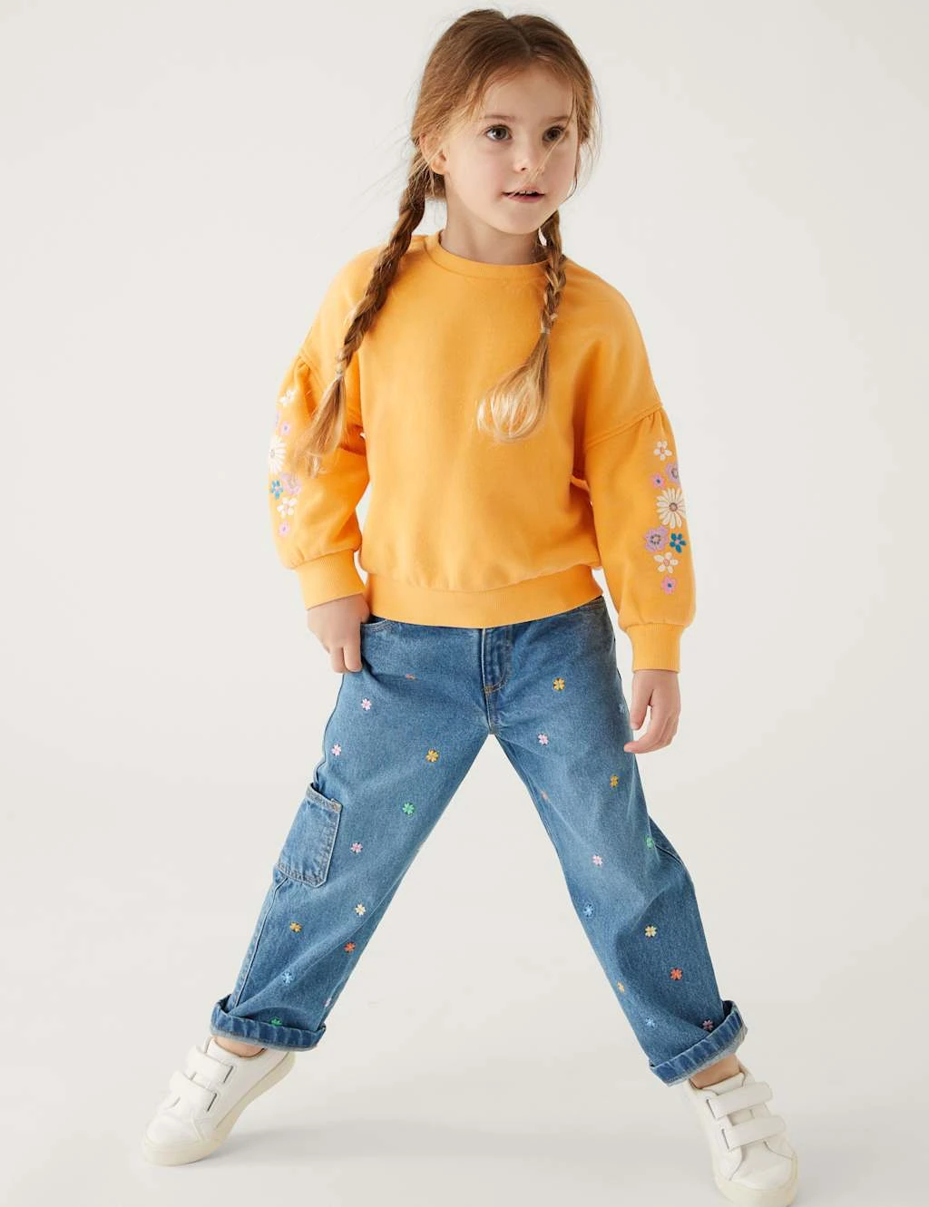 Denim Embroidered Jean (2-8 Yrs) 1 Denim Embroidered Jean (2-8 Yrs)