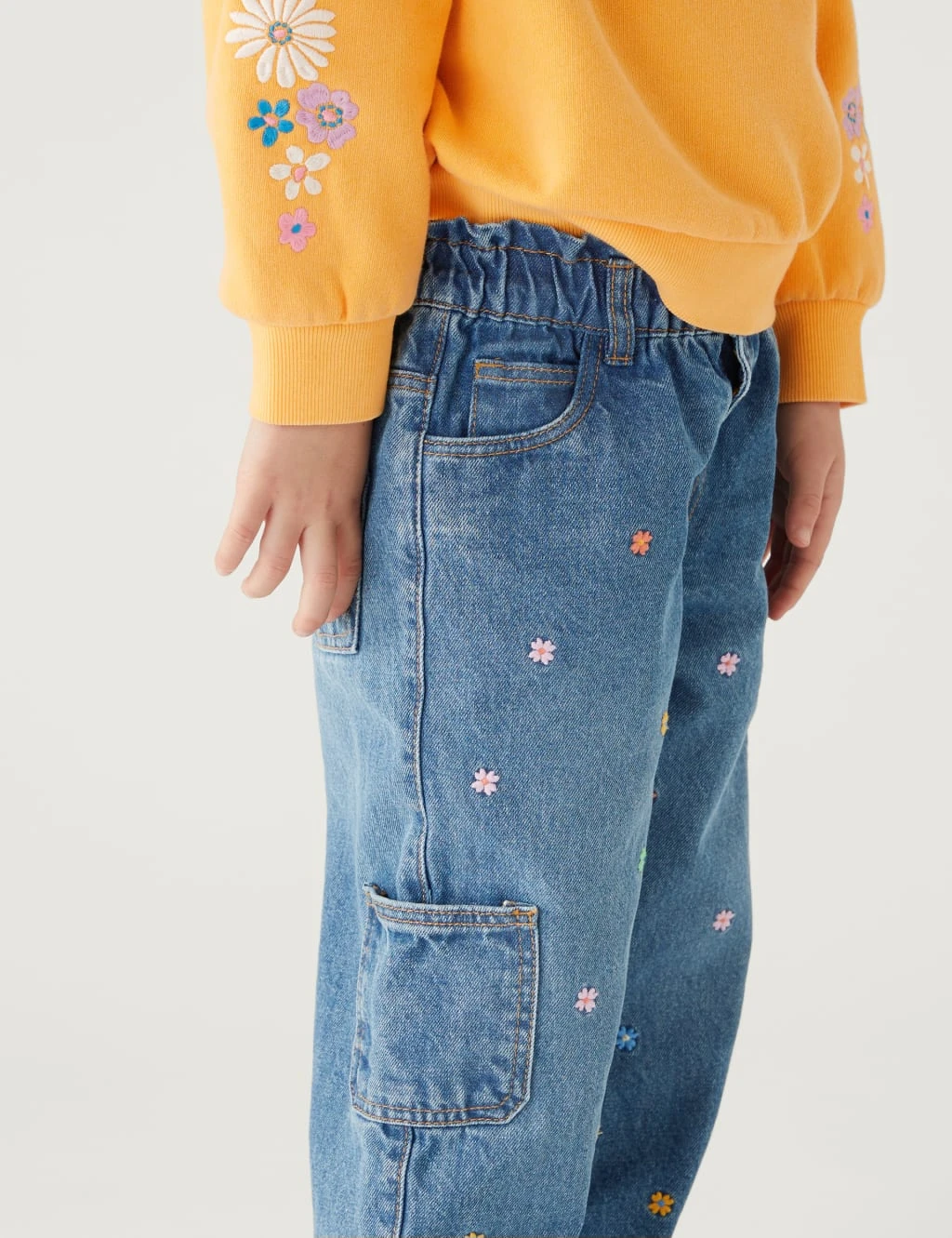 Denim Embroidered Jean (2-8 Yrs) 3 Denim Embroidered Jean (2-8 Yrs) - Image 3