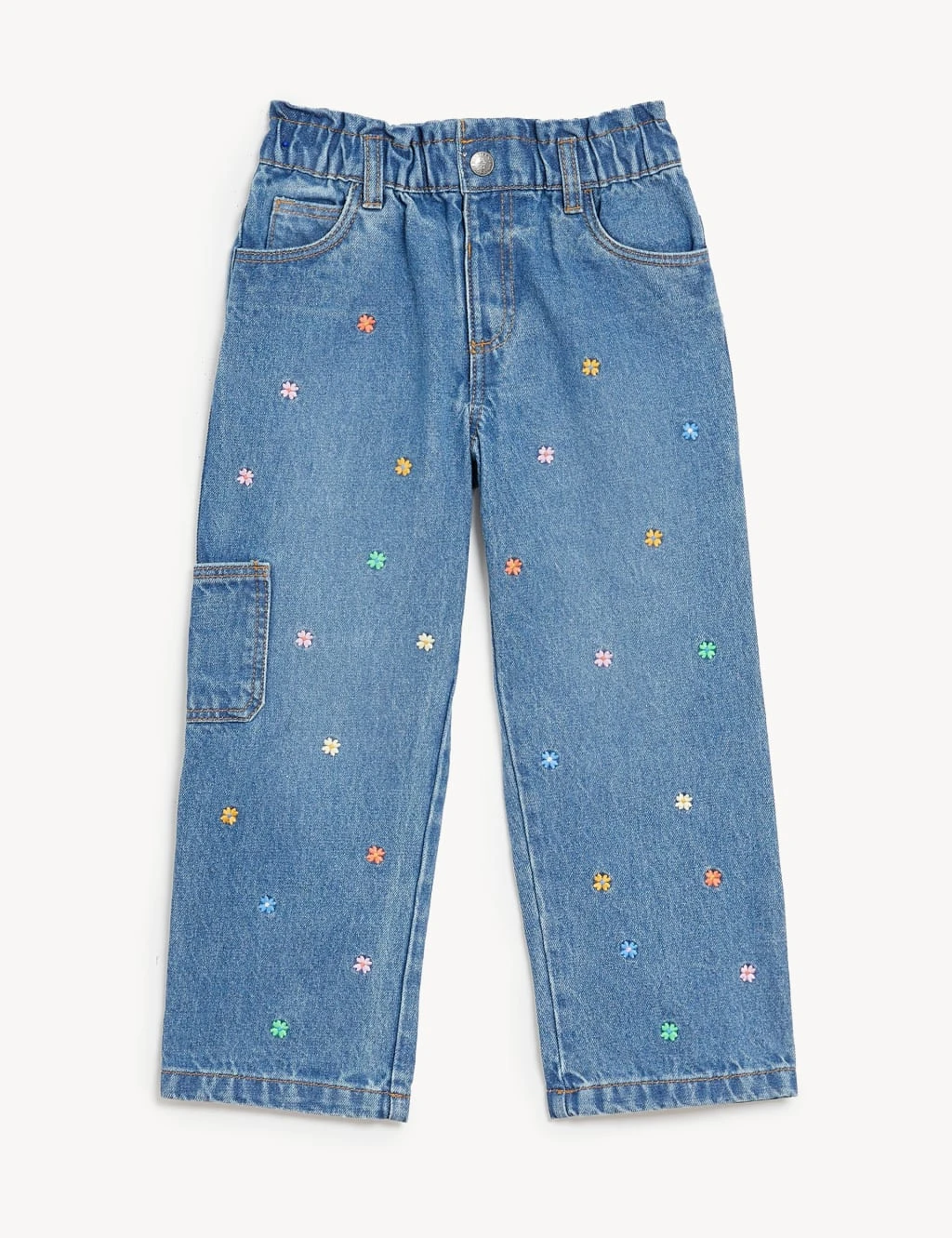 Denim Embroidered Jean (2-8 Yrs) 2 Denim Embroidered Jean (2-8 Yrs) - Image 2