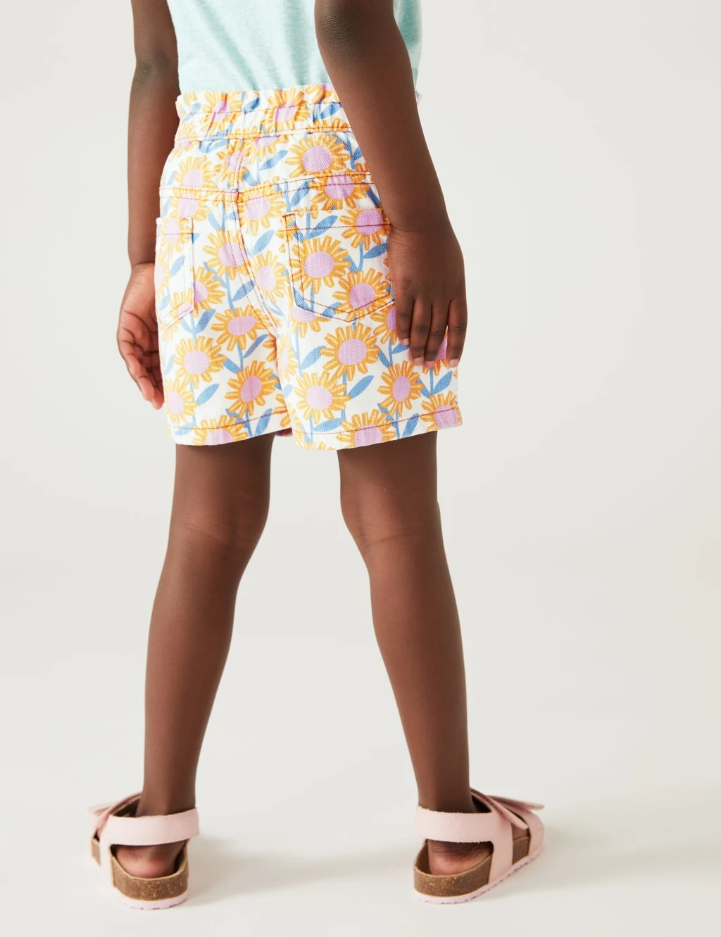 Pure Cotton Sunflower Shorts (2-8 Yrs) 5 Pure Cotton Sunflower Shorts (2-8 Yrs) - Image 5