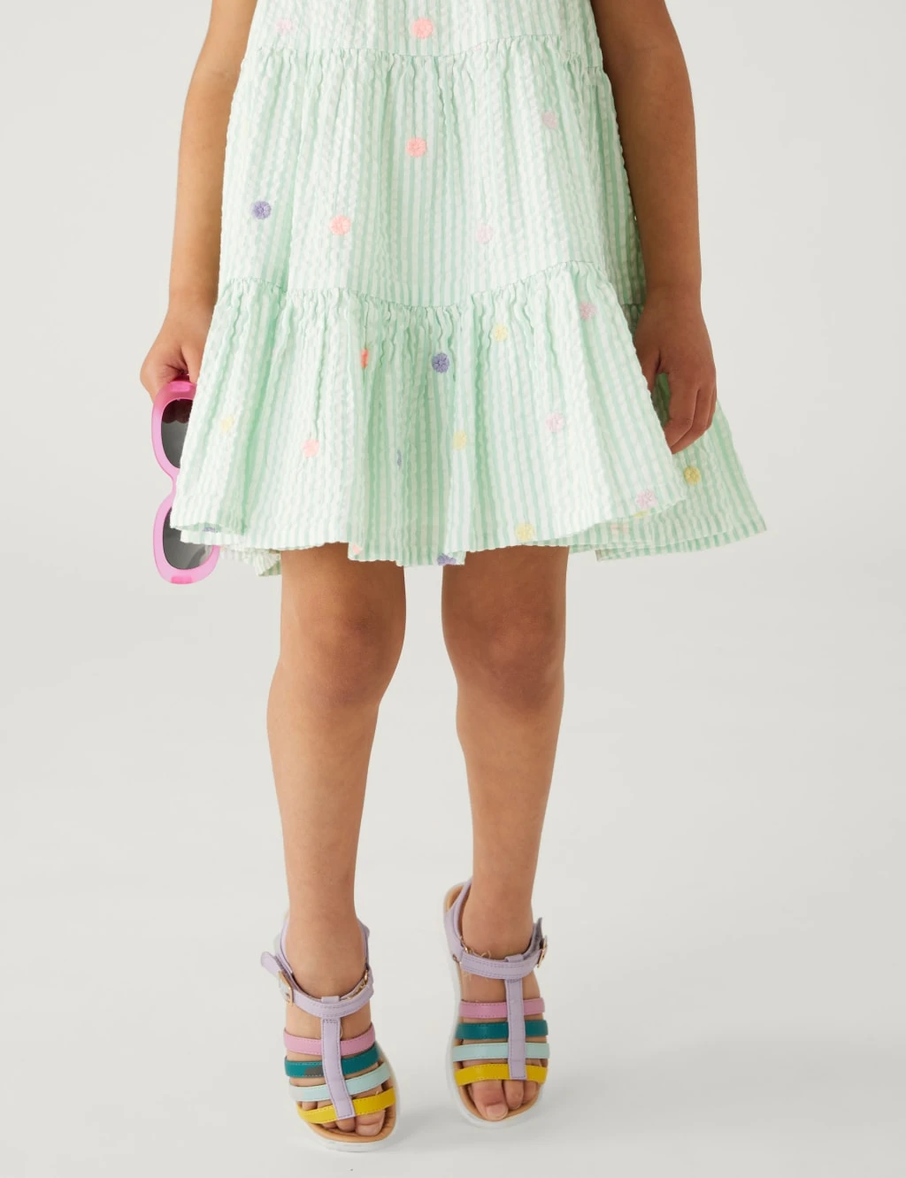 Pure Cotton Striped Dress (2 - 8 Yrs) 3 Pure Cotton Striped Dress (2 - 8 Yrs) - Image 3
