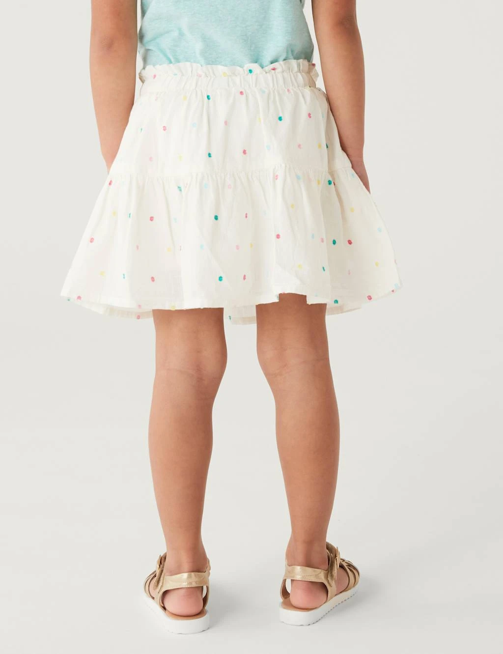 Pure Cotton Spotted Skort (2 - 8 Yrs) 5 Pure Cotton Spotted Skort (2 - 8 Yrs) - Image 5