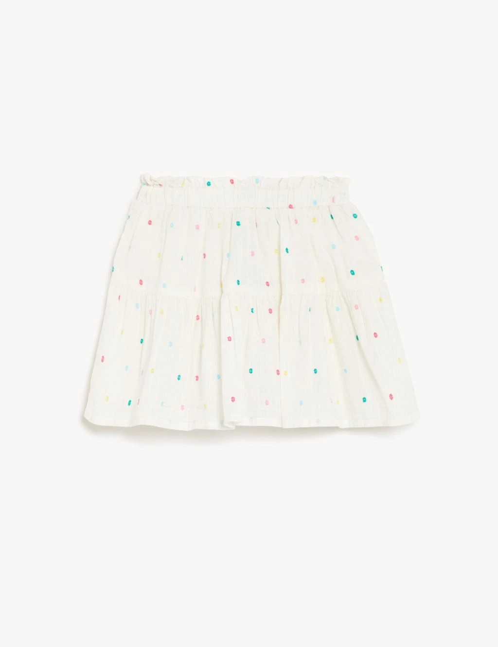 Pure Cotton Spotted Skort (2 - 8 Yrs) 2 Pure Cotton Spotted Skort (2 - 8 Yrs) - Image 2