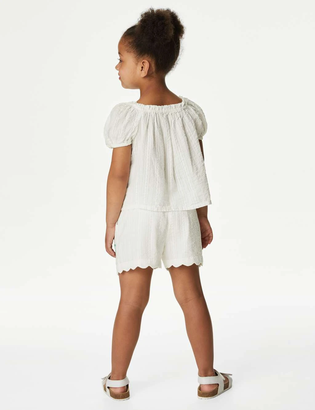 Pure Cotton Embroidered Top & Bottom Outfit (2-8 Yrs) 4 Pure Cotton Embroidered Top & Bottom Outfit (2-8 Yrs) - Image 4