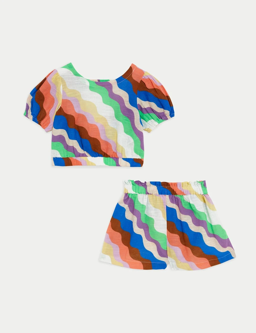 Pure Cotton Top And Short Outfit (2-8 Yrs) 2 Pure Cotton Top And Short Outfit (2-8 Yrs) - Image 2