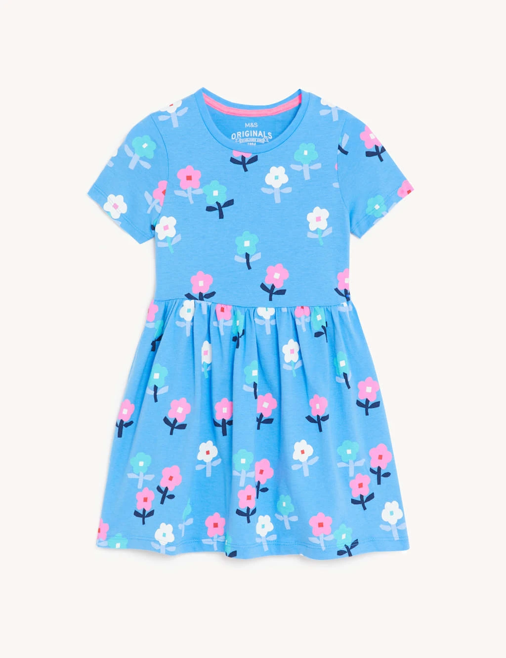 Cotton Rich Floral Print Dress 2 Cotton Rich Floral Print Dress - Image 2