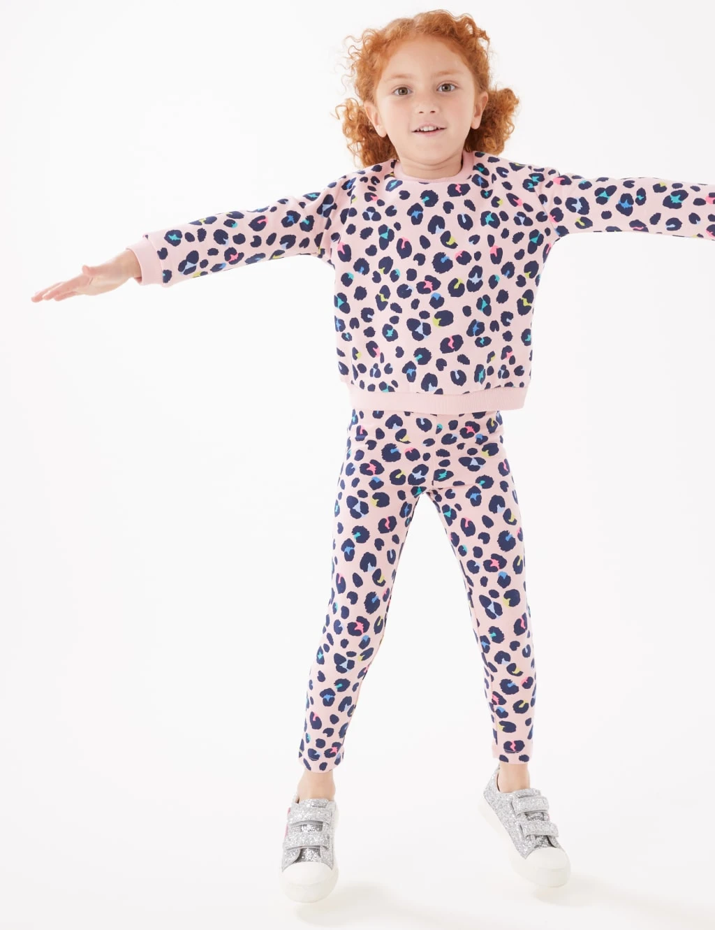 Cotton Rich Leopard Print Sweatshirt (2-7 Yrs) 1 Cotton Rich Leopard Print Sweatshirt (2-7 Yrs)