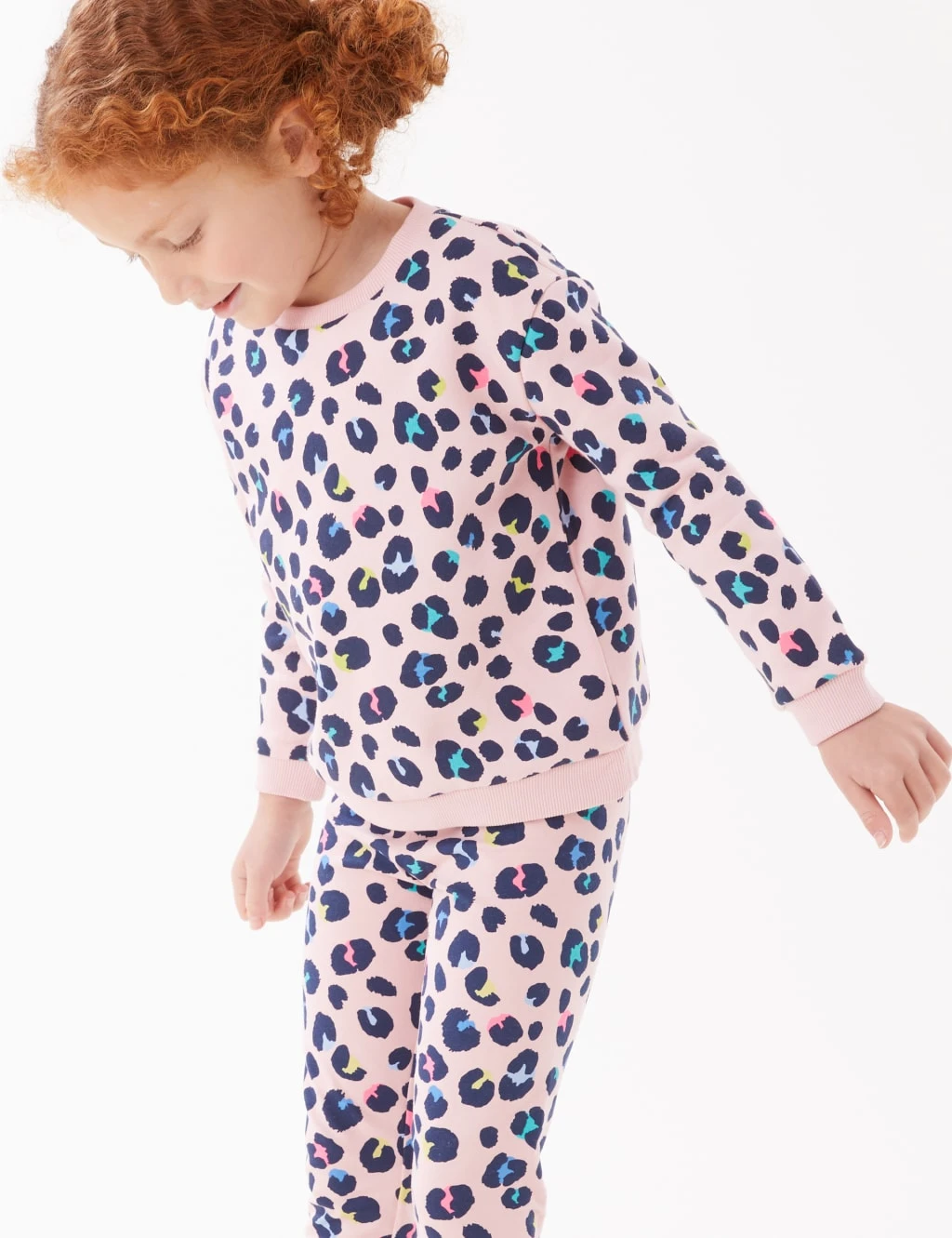 Cotton Rich Leopard Print Sweatshirt (2-7 Yrs) 3 Cotton Rich Leopard Print Sweatshirt (2-7 Yrs) - Image 3