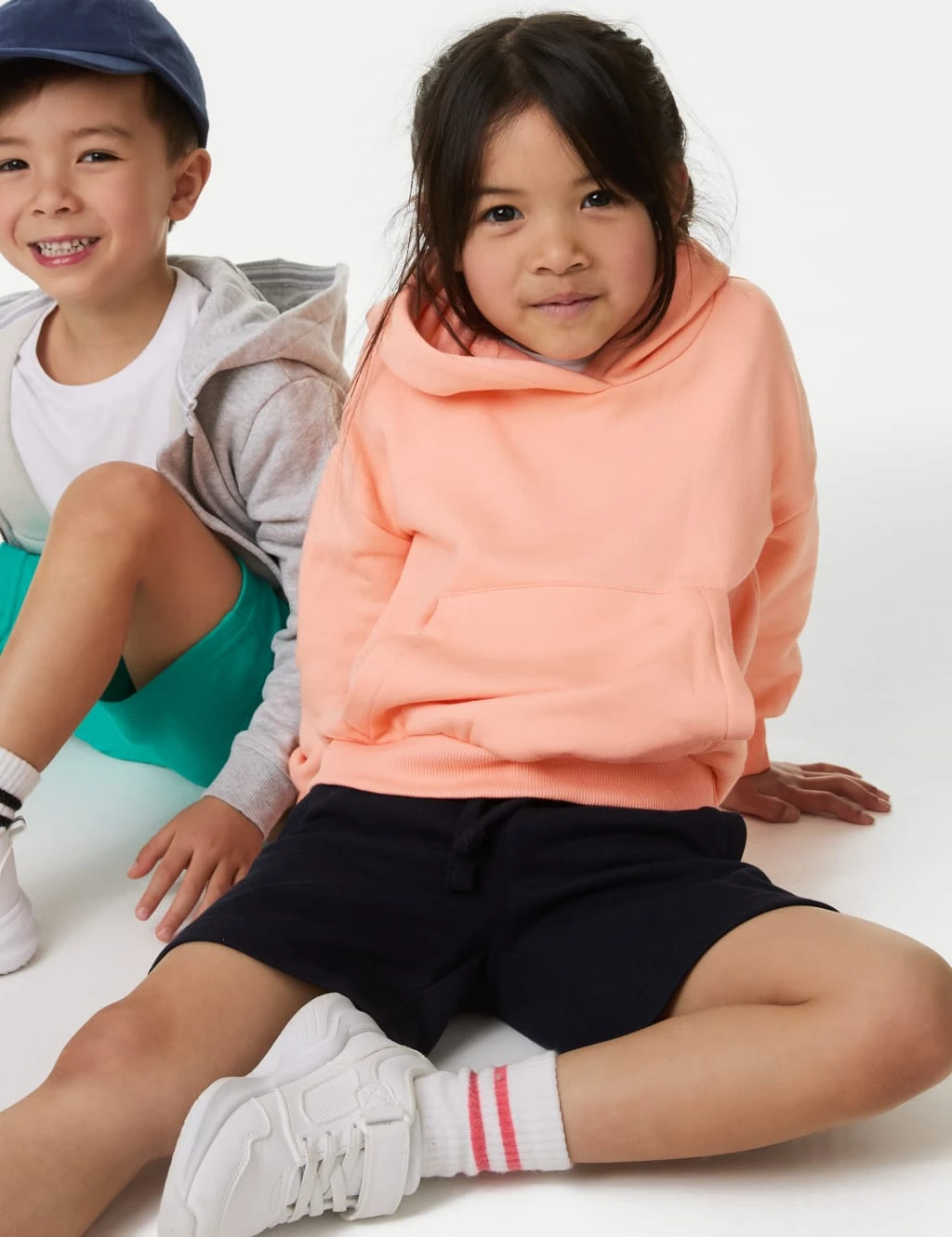 Cotton Rich Plain Hoodie (2-8 Yrs) 1 Cotton Rich Plain Hoodie (2-8 Yrs)