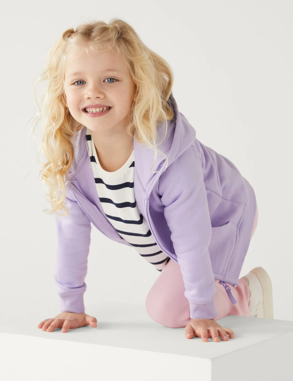 Cotton Rich Zip Hoodie (2-8 Yrs) 1 Cotton Rich Zip Hoodie (2-8 Yrs)