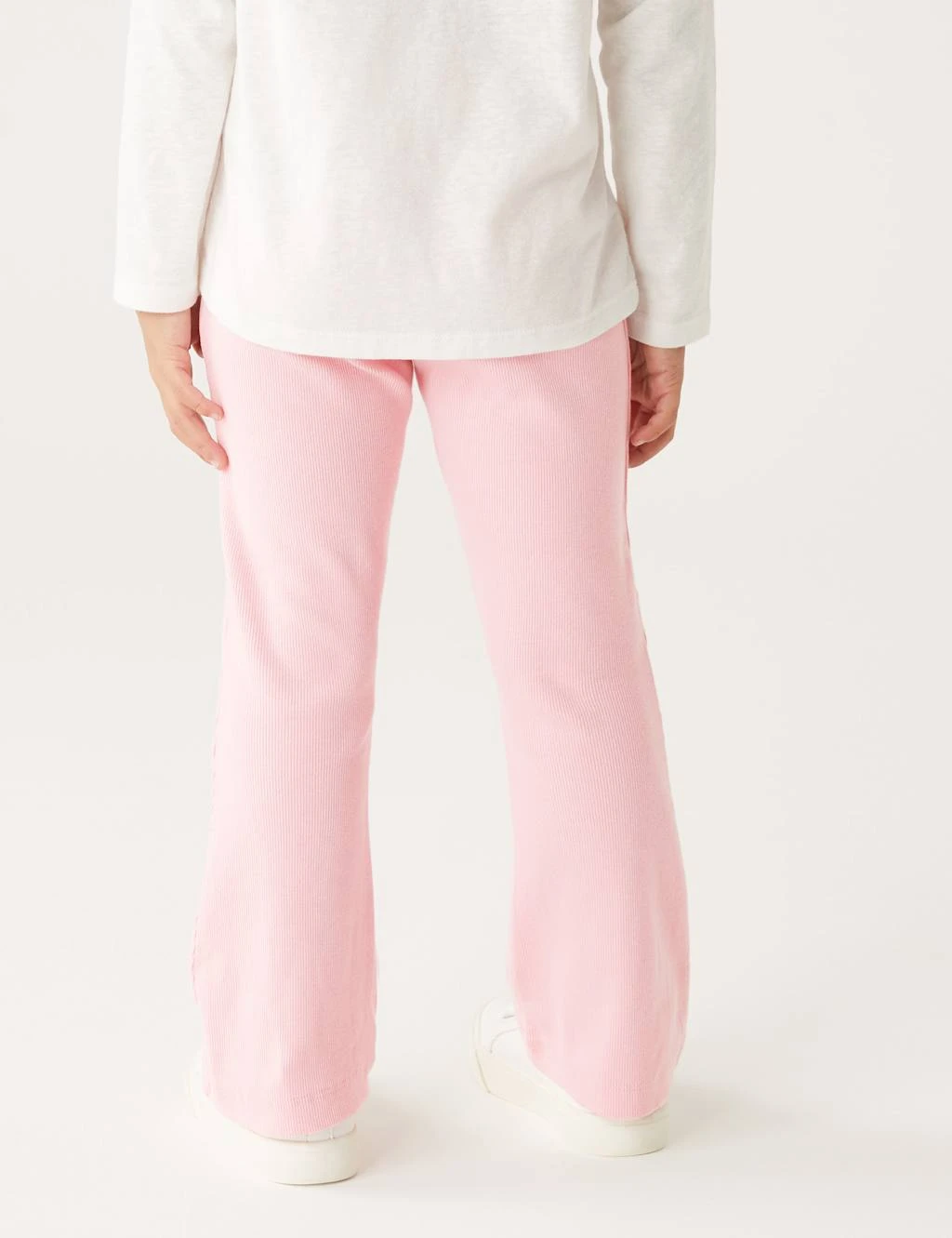 Cotton Rich Ribbed Kick Flare Leggings (2-8 Yrs) 5 Cotton Rich Ribbed Kick Flare Leggings (2-8 Yrs) - Image 5