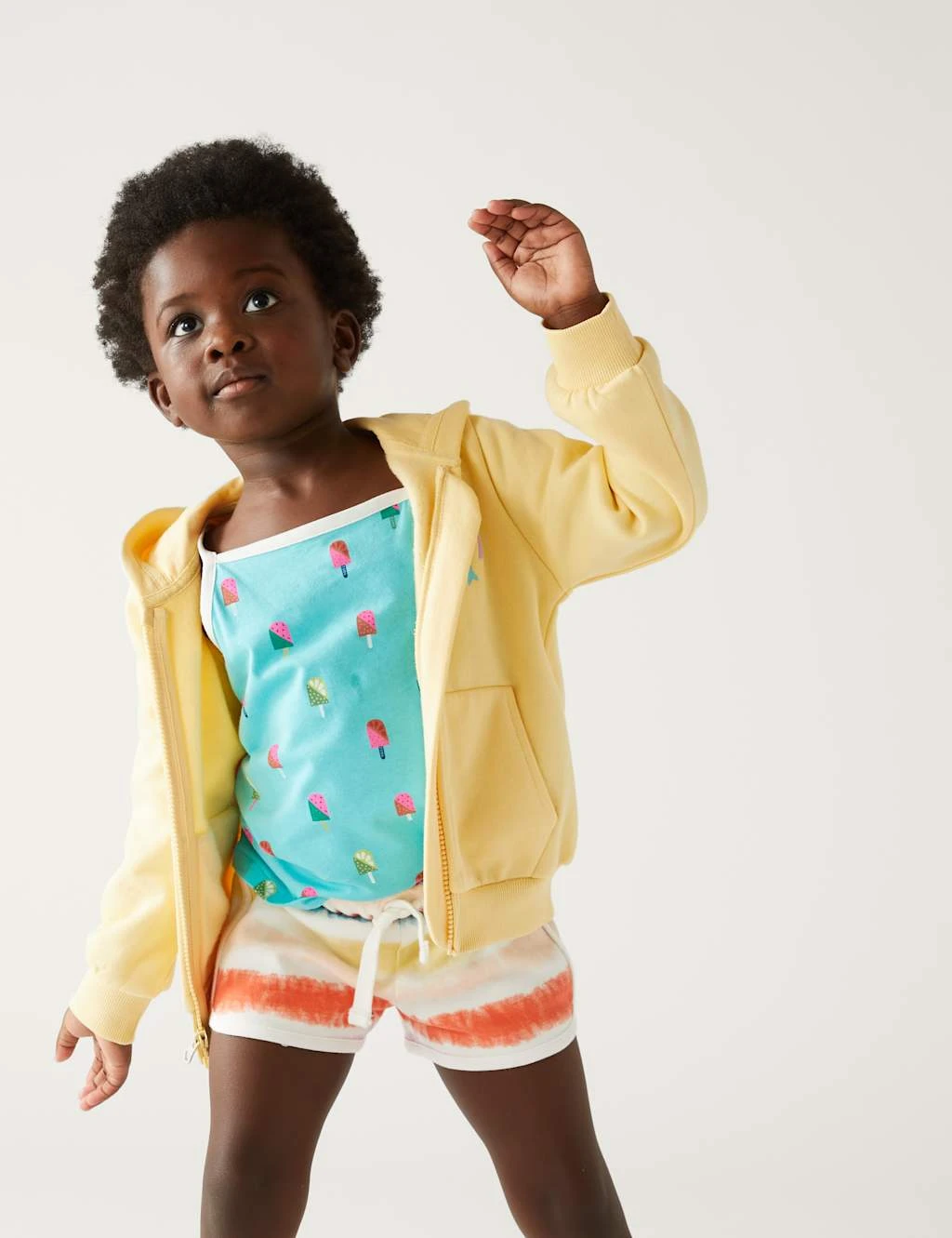 Pure Cotton Tie Dye Shorts (2-8 Yrs) 3 Pure Cotton Tie Dye Shorts (2-8 Yrs) - Image 3