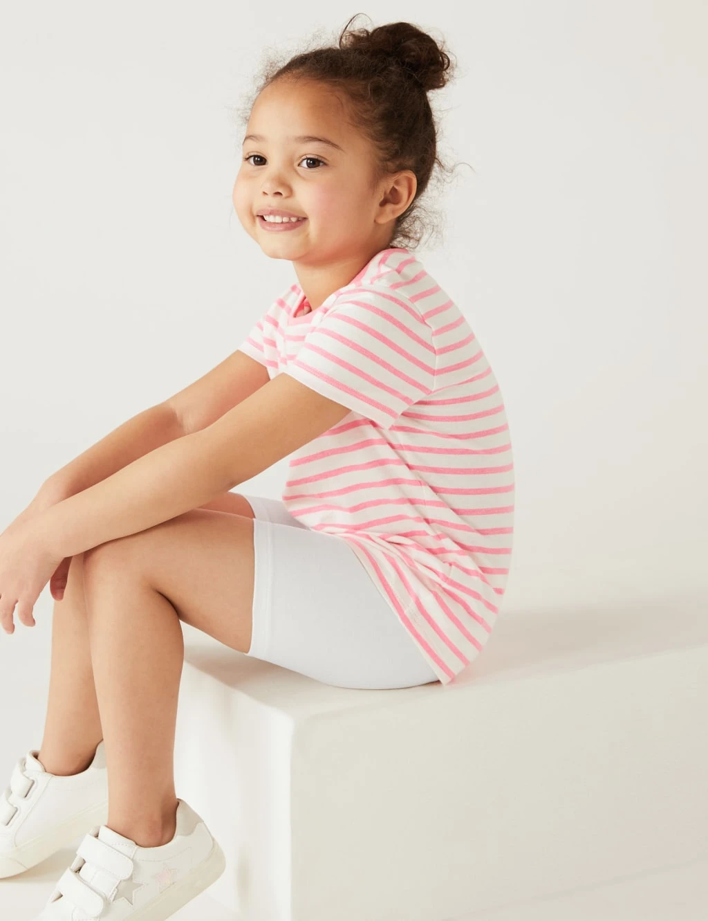 Cotton Rich Cycling Shorts (2-8 Yrs) 1 Cotton Rich Cycling Shorts (2-8 Yrs)