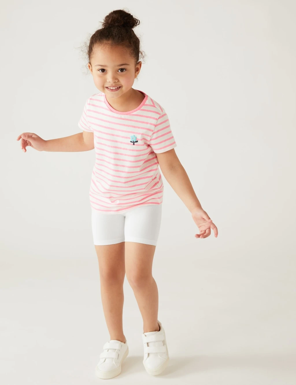 Cotton Rich Cycling Shorts (2-8 Yrs) 3 Cotton Rich Cycling Shorts (2-8 Yrs) - Image 3