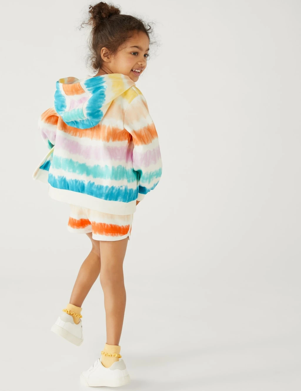 Cotton Rich Tie Dye Zip Hoodie (2-8 Yrs) 4 Cotton Rich Tie Dye Zip Hoodie (2-8 Yrs) - Image 4