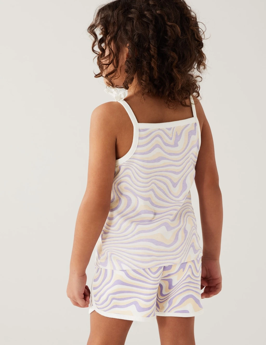 Pure Cotton Swirl Print Strappy Top (2-8 Yrs) 4 Pure Cotton Swirl Print Strappy Top (2-8 Yrs) - Image 4