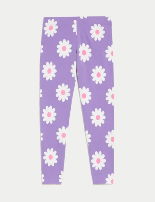 Cotton Rich Floral Leggings (2-8 Yrs)