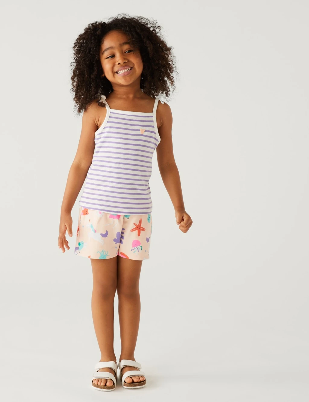 Pure Cotton Unicorn Shorts (2-8 Yrs) 1 Pure Cotton Unicorn Shorts (2-8 Yrs)