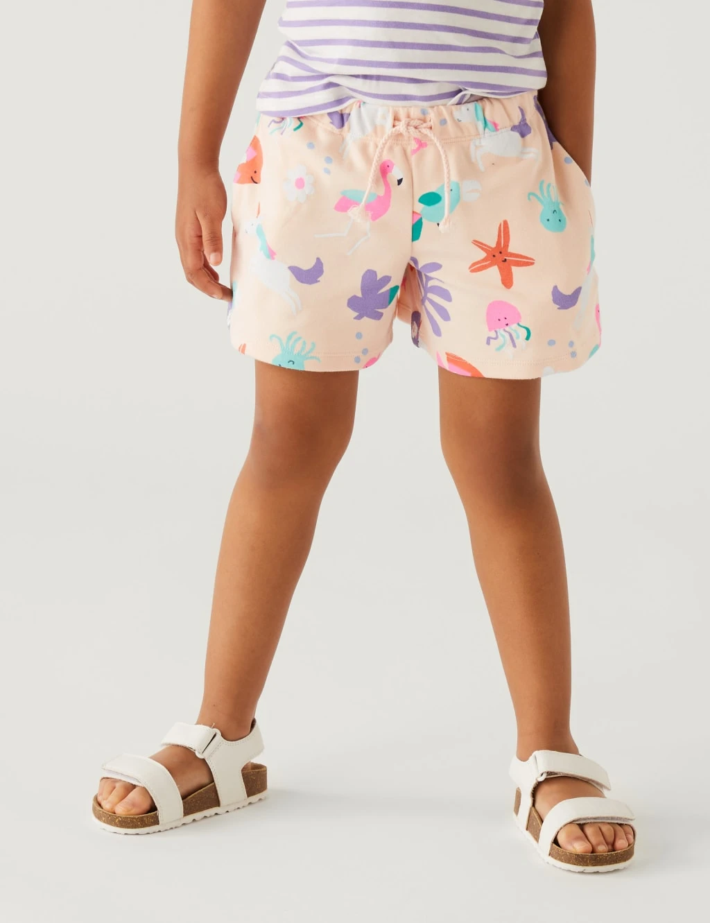 Pure Cotton Unicorn Shorts (2-8 Yrs) 3 Pure Cotton Unicorn Shorts (2-8 Yrs) - Image 3