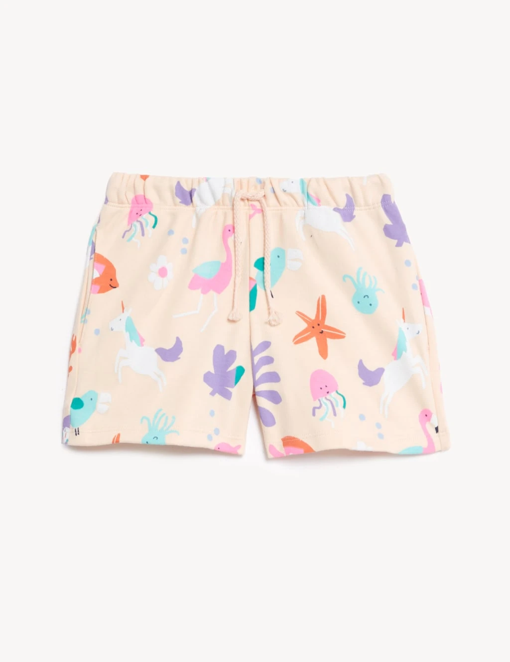 Pure Cotton Unicorn Shorts (2-8 Yrs) 2 Pure Cotton Unicorn Shorts (2-8 Yrs) - Image 2