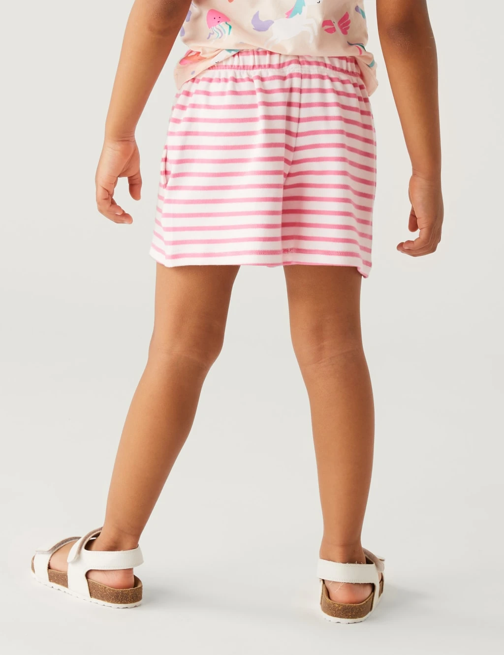 Pure Cotton Striped Shorts (2-8 Yrs) 4 Pure Cotton Striped Shorts (2-8 Yrs) - Image 4