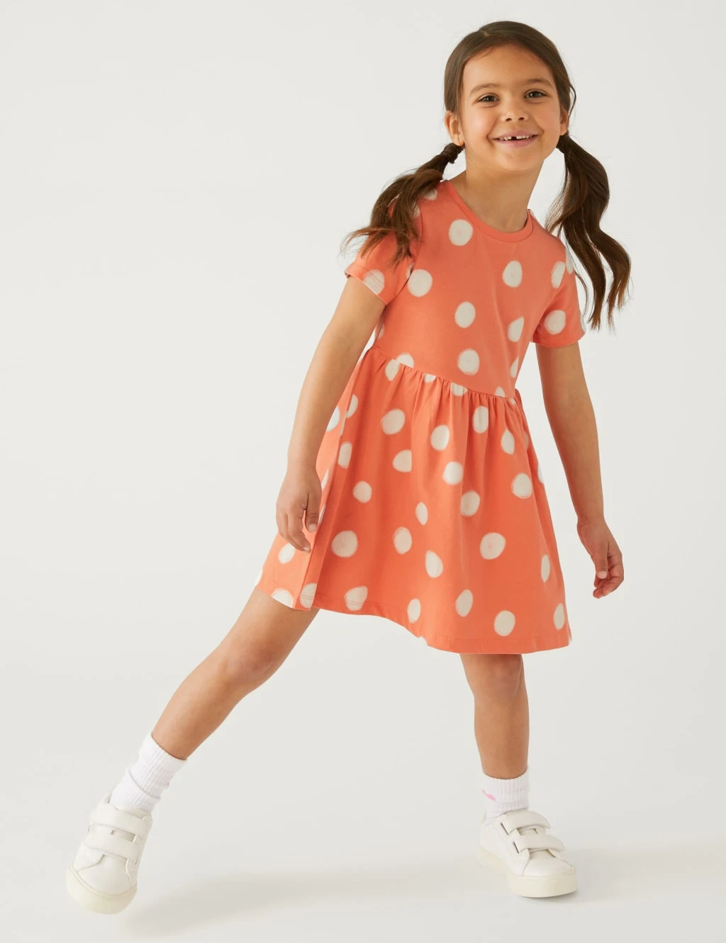 Pure Cotton Polka Dot Dress (2-8 Yrs) 1 Pure Cotton Polka Dot Dress (2-8 Yrs)