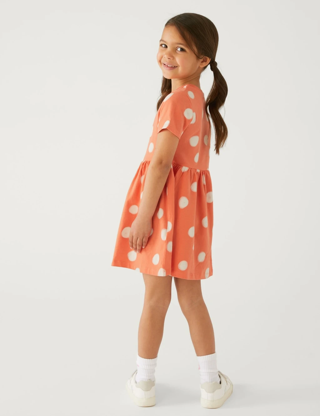 Pure Cotton Polka Dot Dress (2-8 Yrs) 4 Pure Cotton Polka Dot Dress (2-8 Yrs) - Image 4