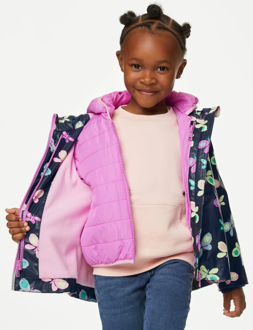3-in-1 Stormwear™ Butterfly Fisherman Coat (2-7 Yrs) 4 3-in-1 Stormwear™ Butterfly Fisherman Coat (2-7 Yrs) - Image 4