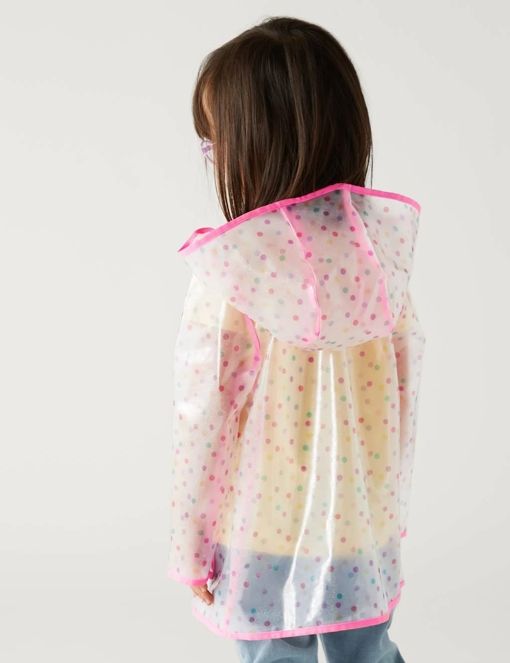 Glitter Spotted Fisherman Coat (2-8 Yrs) 4 Glitter Spotted Fisherman Coat (2-8 Yrs) - Image 4