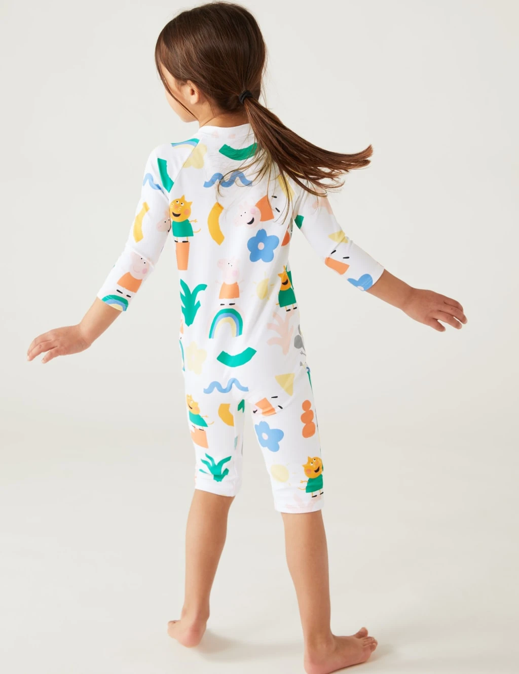 Peppa Pig™ Long Sleeve Swimsuit (2-8 Yrs) 4 Peppa Pig™ Long Sleeve Swimsuit (2-8 Yrs) - Image 4