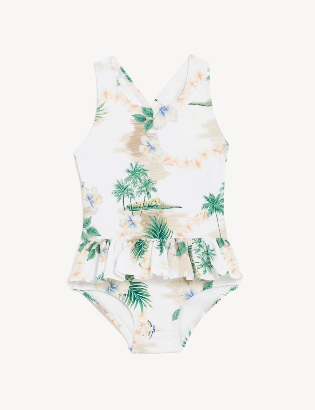 Tropical Print Swimsuit (2-8 Yrs) 1 Tropical Print Swimsuit (2-8 Yrs)
