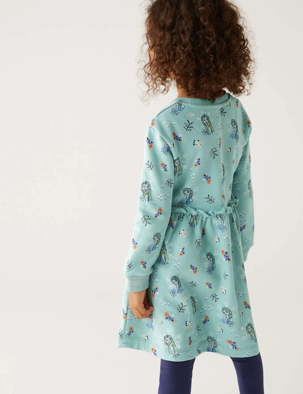 Cotton Rich Frozen™ Frill Dress (2-10 Yrs) 4 Cotton Rich Frozen™ Frill Dress (2-10 Yrs) - Image 4