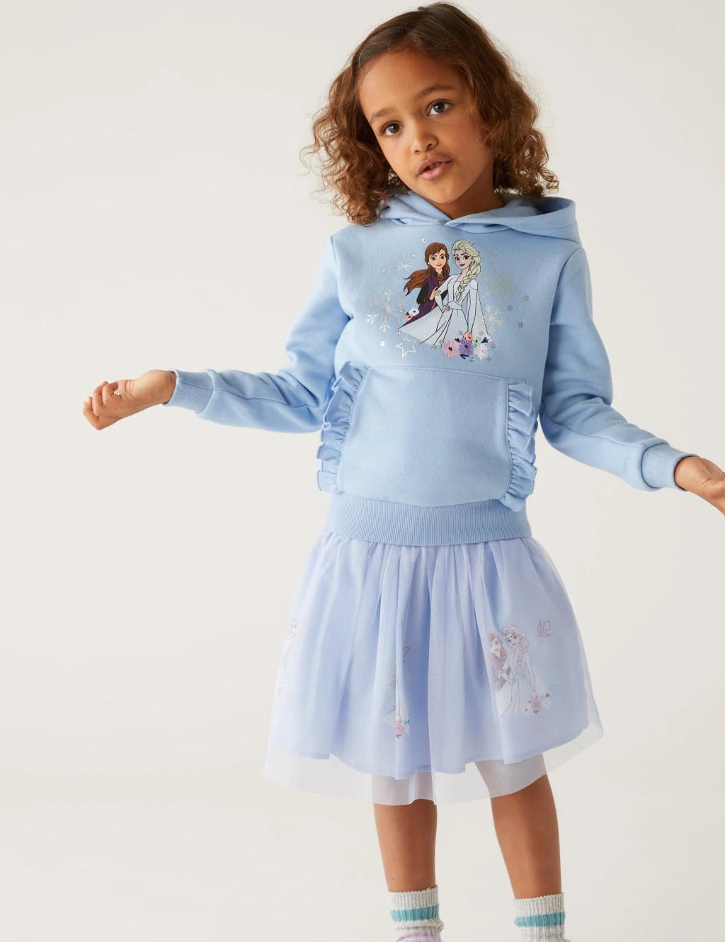 Cotton Rich Frozen™ Hoodie (2-10 Yrs) 1 Cotton Rich Frozen™ Hoodie (2-10 Yrs)