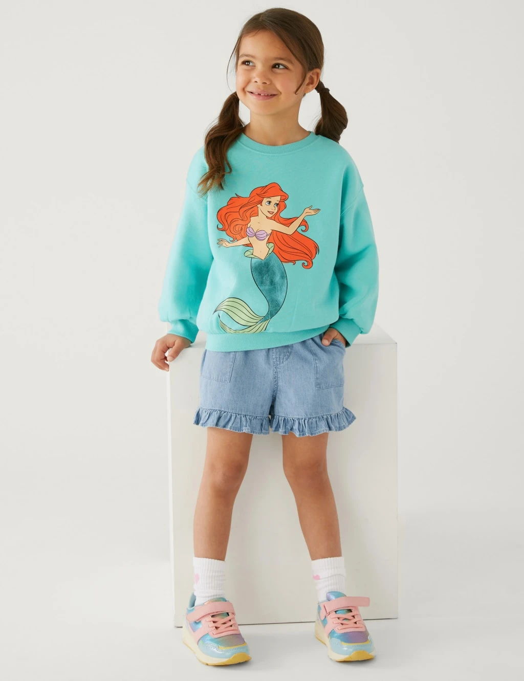 Cotton Rich The Little Mermaid™ Sweatshirt (2-8 Yrs) 1 Cotton Rich The Little Mermaid™ Sweatshirt (2-8 Yrs)