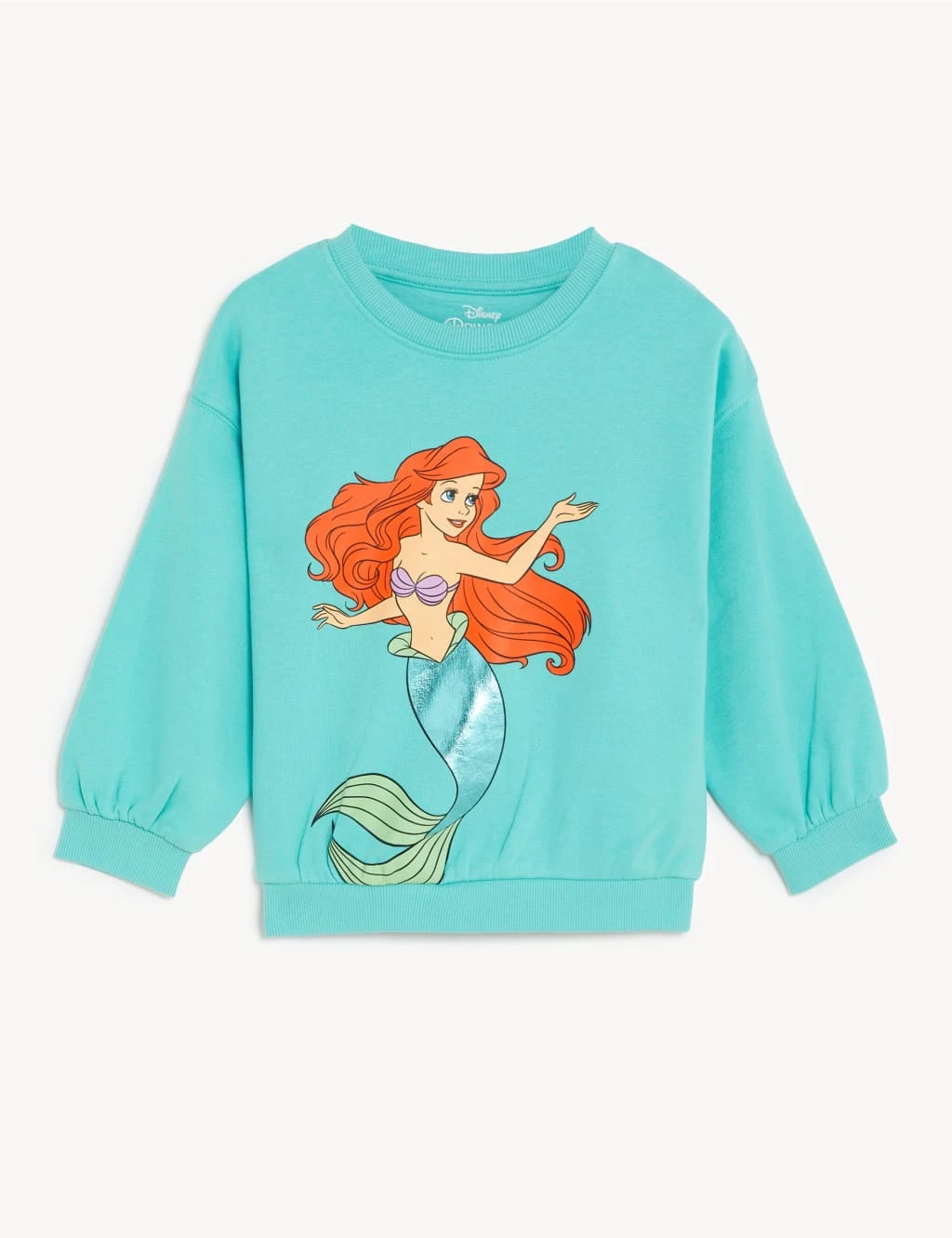 Cotton Rich The Little Mermaid™ Sweatshirt (2-8 Yrs) 2 Cotton Rich The Little Mermaid™ Sweatshirt (2-8 Yrs) - Image 2