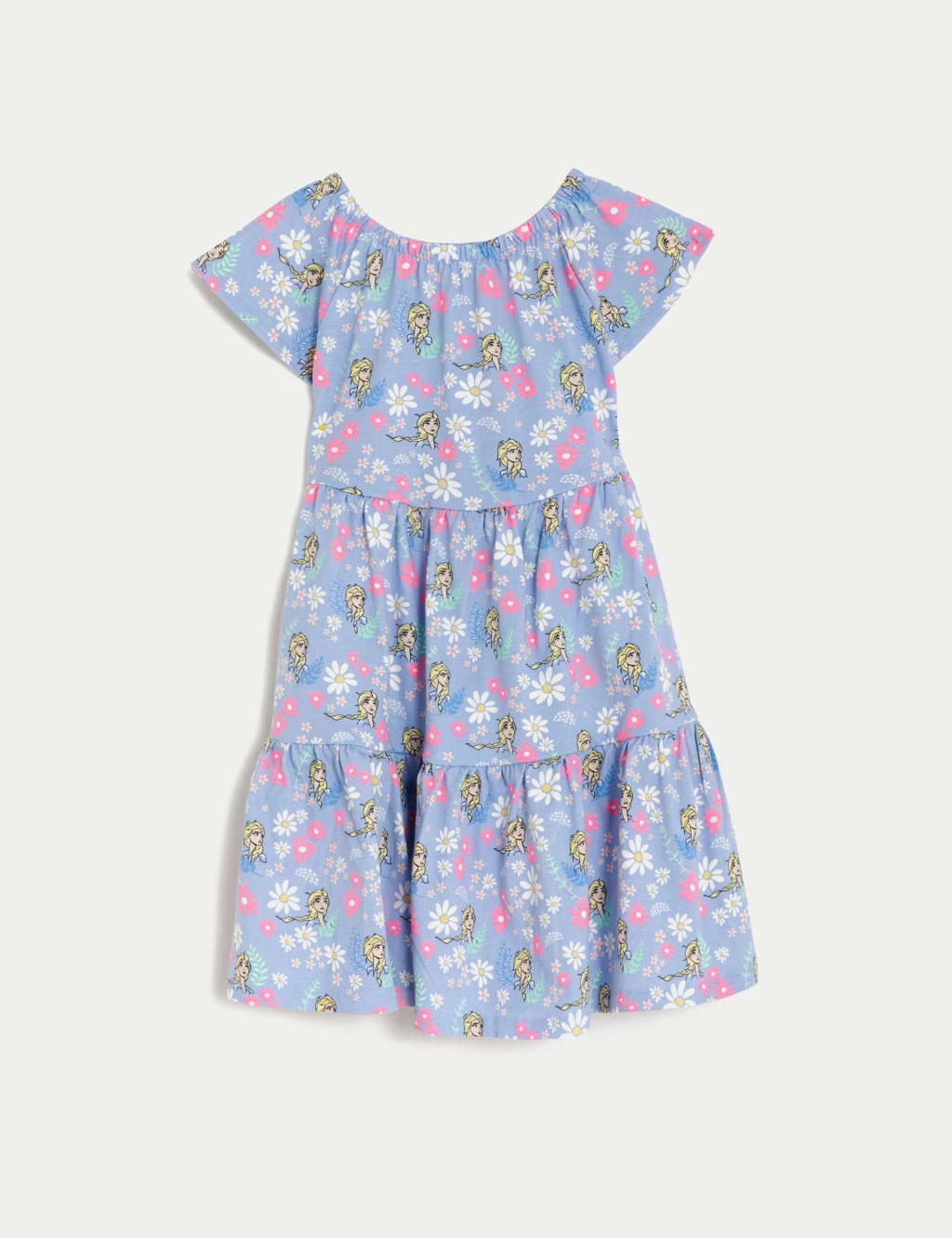 Pure Cotton Disney Frozen™ Tiered Dress (2-10 Yrs) 2 Pure Cotton Disney Frozen™ Tiered Dress (2-10 Yrs) - Image 2