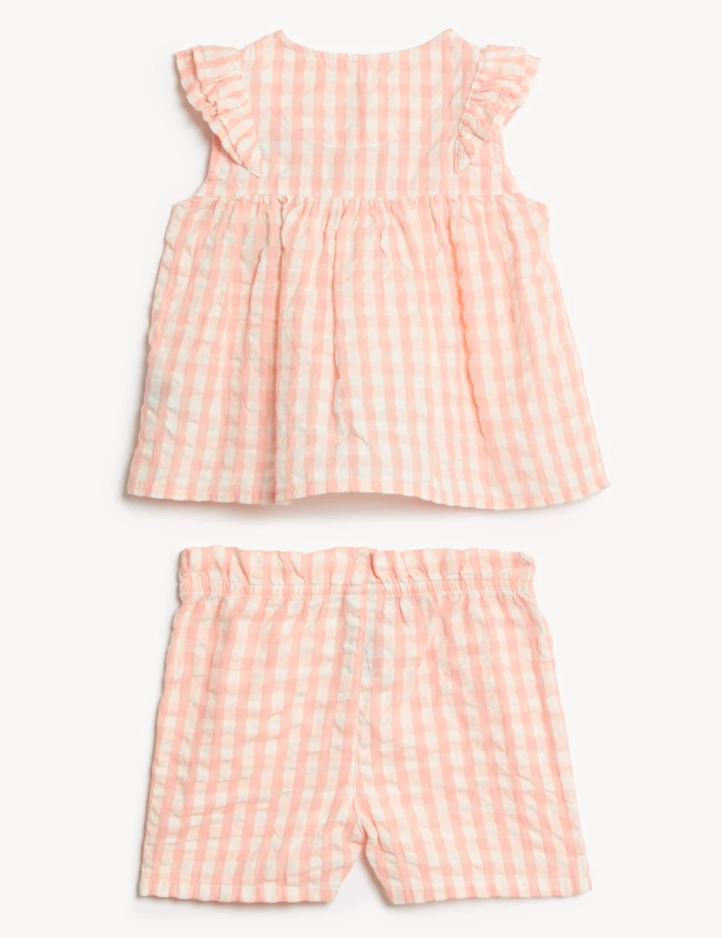 2pc Pure Cotton Gingham Outfit (0-3 Yrs) 3 2pc Pure Cotton Gingham Outfit (0-3 Yrs) - Image 3