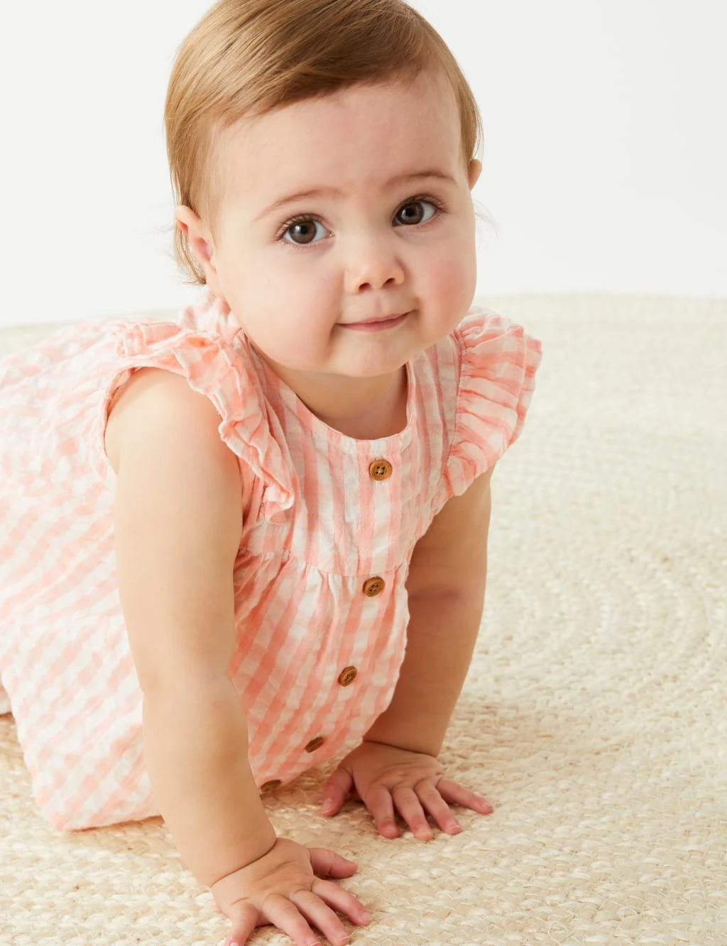 2pc Pure Cotton Gingham Outfit (0-3 Yrs) 6 2pc Pure Cotton Gingham Outfit (0-3 Yrs) - Image 6