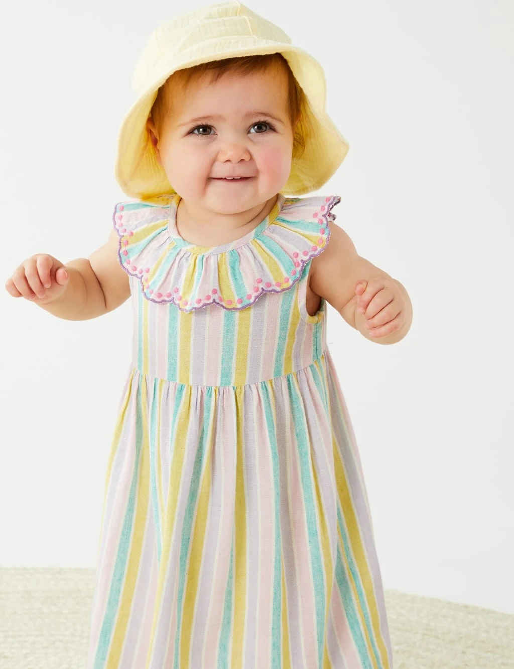 Striped Dress (0-3 Yrs) 5 Striped Dress (0-3 Yrs) - Image 5