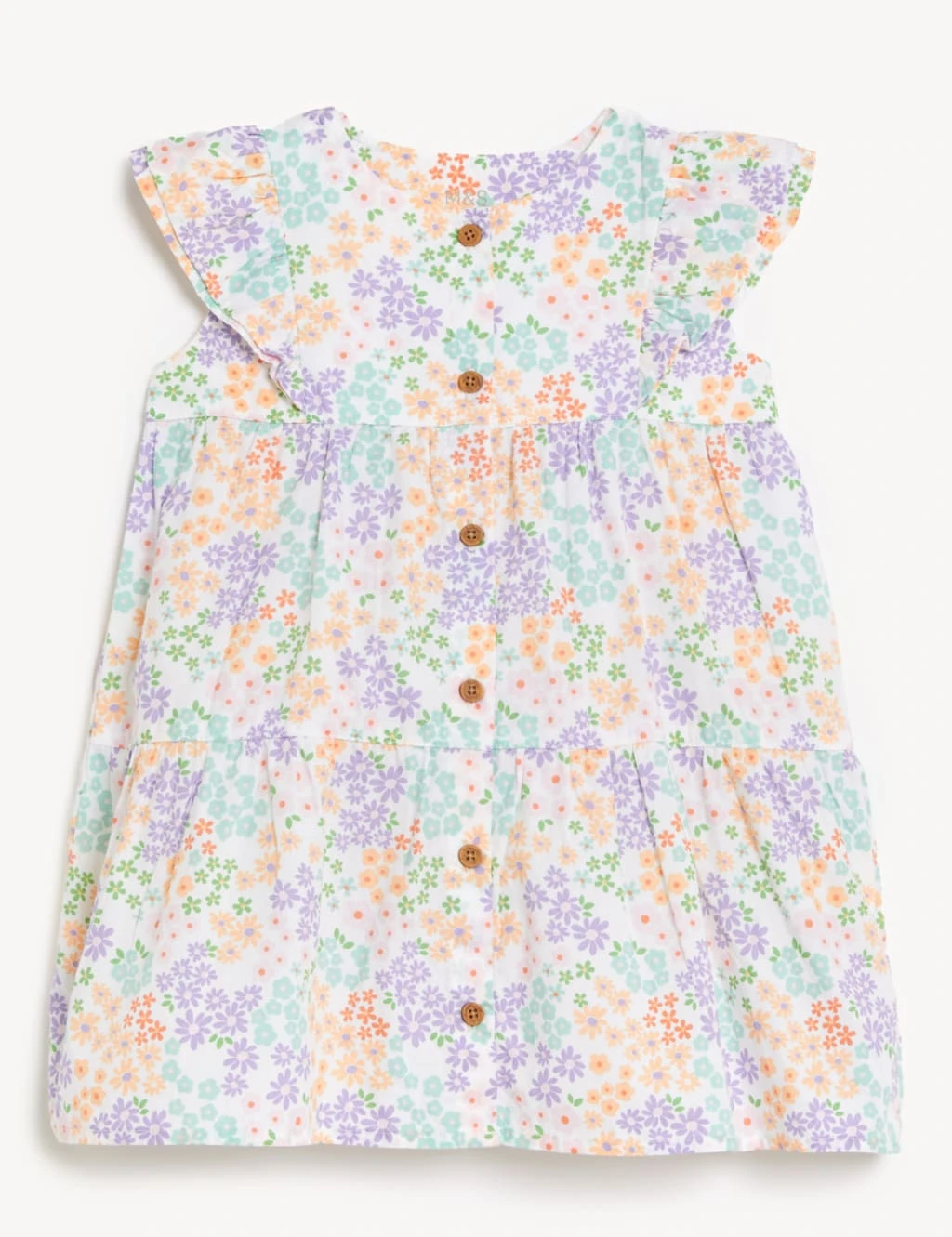 2pc Pure Cotton Floral Outfit (0-3 Yrs) 4 2pc Pure Cotton Floral Outfit (0-3 Yrs) - Image 4