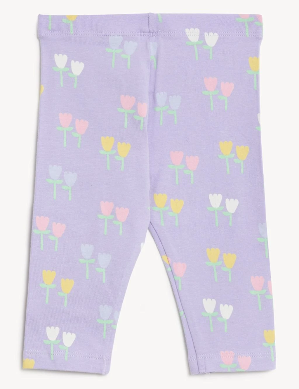 Cotton Rich Tulip Print Leggings (0-3 Yrs) 3 Cotton Rich Tulip Print Leggings (0-3 Yrs) - Image 3