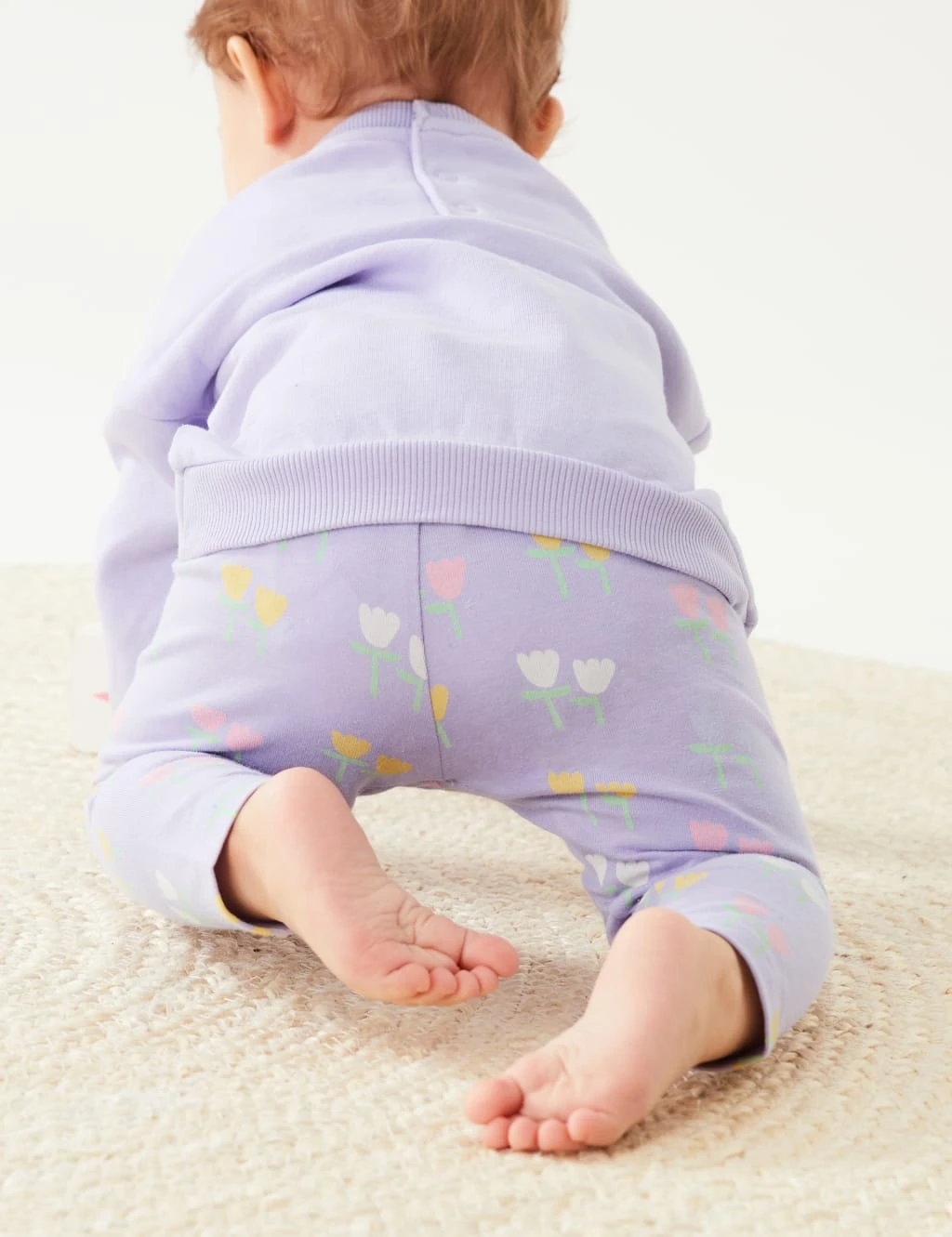 Cotton Rich Tulip Print Leggings (0-3 Yrs) 6 Cotton Rich Tulip Print Leggings (0-3 Yrs) - Image 6