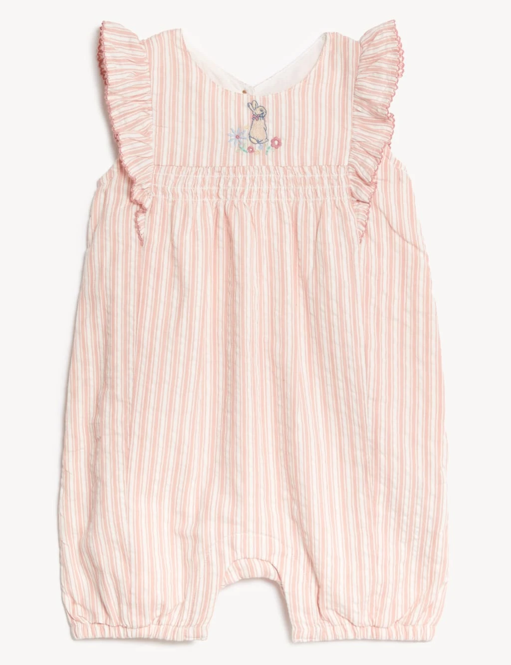 Pure Cotton Peter Rabbit™ Striped Romper (0-3 Yrs) 4 Pure Cotton Peter Rabbit™ Striped Romper (0-3 Yrs) - Image 4