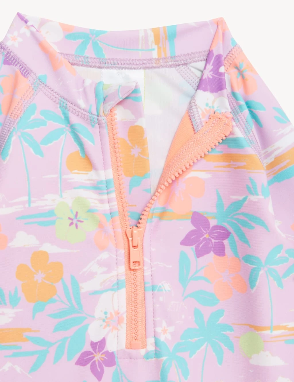 2pc Tropical Short Leg Swimsuit & Hat Set (0-3 Yrs) 4 2pc Tropical Short Leg Swimsuit & Hat Set (0-3 Yrs) - Image 4