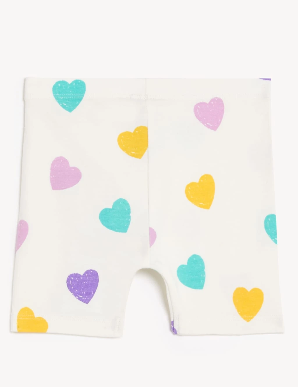 Cotton Rich Heart Print Shorts (0-3 Yrs) 3 Cotton Rich Heart Print Shorts (0-3 Yrs) - Image 3
