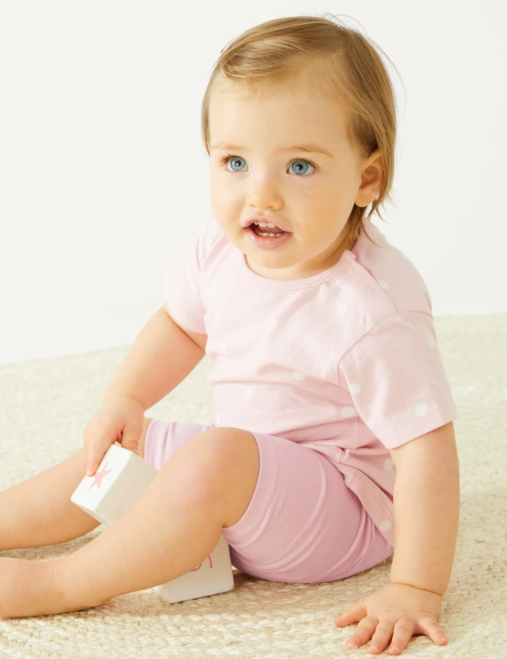 Pure Cotton Cycling Shorts (0-3 Yrs) 5 Pure Cotton Cycling Shorts (0-3 Yrs) - Image 5